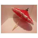 Vintage Asian Silk Parasol