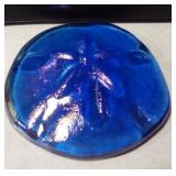 3" Iridescent Glass Paperweight- Sand Dollar