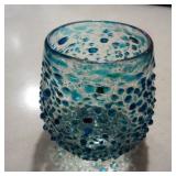 Handblown Confetti Style Stemless Glass