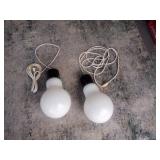 Lot of 2 Large Light Bulb Decorative Lights-Works Perfectly!