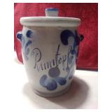 Antique German Westerwald Salt Glaze Rumtopf Jar Crock