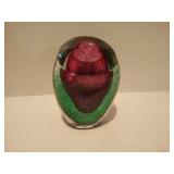 Colorful 6" Art Glass Vase Paperweight Vase