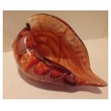 Beautiful Art Glass Conch Shell