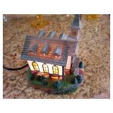Dale Tiffany Art Glass Lighted Peaceful Valley Church House Lighted w/Box, 8.5" x 7"