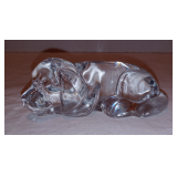 Vintage Princess House Lead Crystal Dog Figurine
