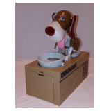 Vintage Choken-Bako Kid Coin Bank Hungry Puppy