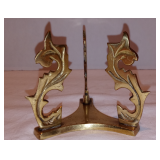 Vintage Brass Sphere Stand - Made in India - 3 1/2" Tall - Three Pronged