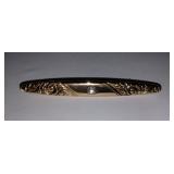 Vintage Avon Gold Plated Bar Pin with Rhinestone Victorian Revival 1970s
