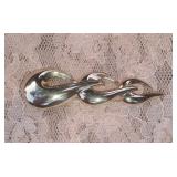 Vintage Gold Metal Jewelry Pin 1970