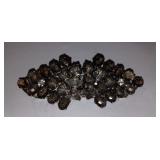 Smokey Grey Rhinestone Brooch -Pat. Pending
