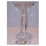 Vintage Clear Glass Crystal Candle Stand