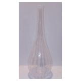 Vintage Tall Glass Vase Clear & Opalescent