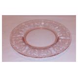 Vintage Elegant Pink Depression Glass Serving Plate