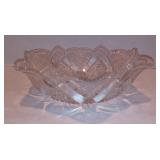 Vintage Pressed Patterned Glass Snack/Candy Bowl