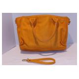 Charming Charlie Orange Pleather Handbag