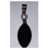 Sterling Silver Pendant with Pearl