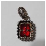 Red Garnet Stone with Pendant