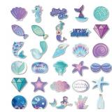Mermaid Luggage Stickers (30pcs), Laptop Stickers, Skateboard Stickers, Notebooks Stickers...