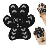 Anti-Slip Dog Paw Protector Pads for Senior Dogs, Dog Paw Black Stickers with Strong Traction on Har