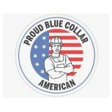53 pcs Proud Blue Collar American USA Stickers