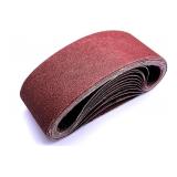 3 x 18 Inch Sanding Belts (40/80/120 GRIT) 4 each