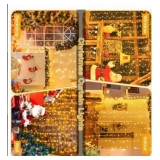 Ollny Curtain Lights 200LED 6.6x6.6ft, USB Christmas Curtain Lights Warm White with Remote 8 Modes T