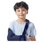Velpeau Kids Arm Sling Shoulder Immobilizer with Waist Strap -Ventilated & Breathable Support Brace 