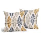 Sweetshow Outdoor Boho Throw Pillow Covers 16x16