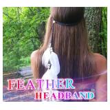 Nicute Boho Feather Headbands Peacoak Headpiece