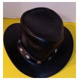 Leather Western Hat