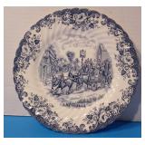 Johnson Bros Ironstone Coaching Scenes Stoke On Trent Blue 10" Dinner Plate