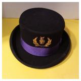 Royal Order of Jesters Formal Top Hat Virginia Court 162 by W ALBOUM HAT CO with Box