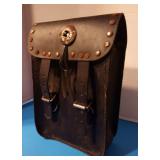 Vintage Leather Saddle Bag