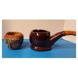 Lot of 2 Pottery Items