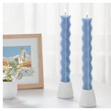 Room Essentials 2X - 10" Diamond Shaped Taper Candle Set