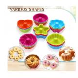 To encounter 24Pack Silicone Molds, Nonstick 2 3/4 inches Donut Mold