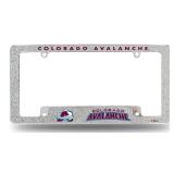 Rico Industries NHL Hockey Colorado Avalanche Silver Chrome All Over Automotive Bling License Plate 