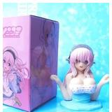 Rem/Sonico Car Dashboard Breast Chest Shaking Doll Toy Ornaments Car Interior Decorations (Super Son