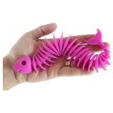 Stretchy Fish Bone Animal Puffer Stretchy Noodle Toys - Fun Long Stretch Toys - Fidget Sensory Toy -