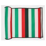 NEW SPRITZ EASY-CARE TABLE RUNNER 72” X 14" WIPES CLEAN VIBRANT MULTI COLOR