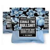 Exhale The Bullshit Shower Steamers- NEW in sealed packaging