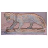 Vintage Resin Tiger Sculpture/Neo-Classical/Vintage Modern