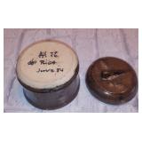 Vintage Hand Made Pottery Jar w/Lid-Artist Signed