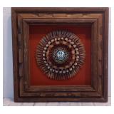 Vintage Native American Feather Art Piece titled “The Circle of Life” by the late artist and author