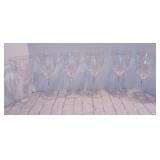 Lot of 6 Crystal 8" Water Goblets