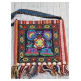 Vintage Style Ethnic Shoulder Bag Embroidery Boho Hippie Tassel Tote Bag