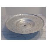 Vintage 1950s or 1960s Aluminum Rotating Lazy Susan Serving Tray-Aluminum, 14"