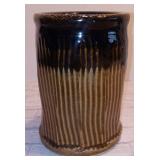 Brown Glaze Pottery Crock
