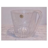 Vintage Lead Crystal Princess House Ice Bucket w/Tongs