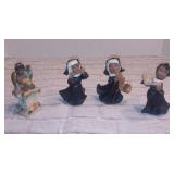 Lot of FOUR 3.5" Musician Figurines